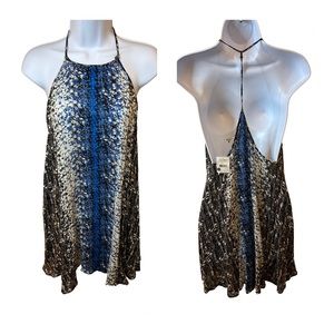 NWT FREE PEOPLE FLOWY TANK HIGH NECK PATTERNED NWT FREE PEOPLE FLOWY TANK